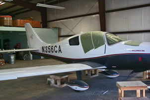 Columbia 350 composite repair by Mansberger Aircraft
